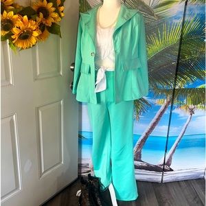 Spring and summer outfit… pants and blazer for set..
